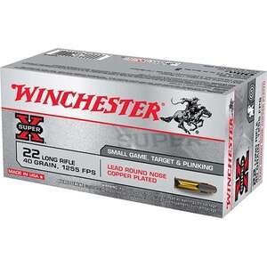 Ammunition Winchester Ammunition Super X 22LR WIN SPRX PP 22LR 40GR LHP 222/2220